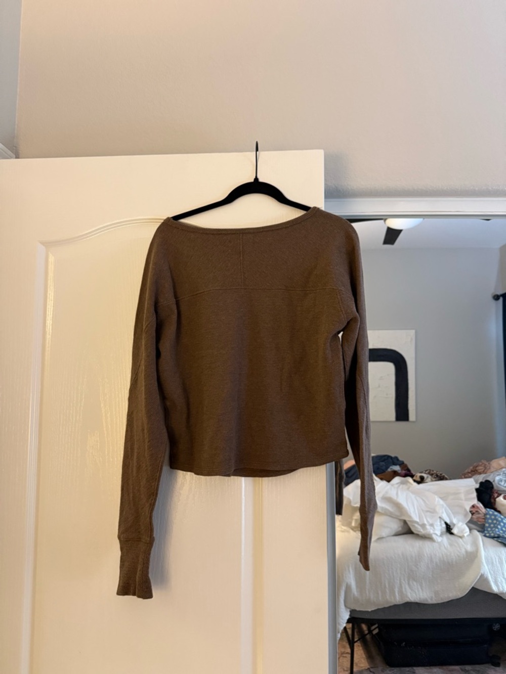We The Free Chocolate Brown Cropped Top - Picture 2 of 4